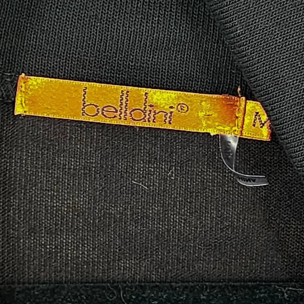 Belldini Women's Tunic Sweater Cowl Neck Top Black Turtleneck Grommet Medium - Picture 6 of 9